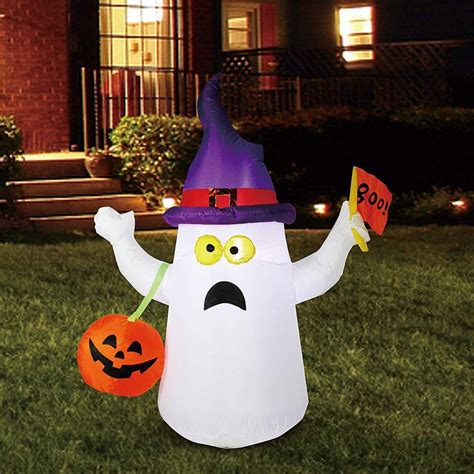 The Holiday Aisle® Halloween Naughty Ghost Inflatable And Reviews Wayfair