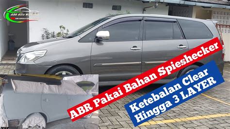 Cat Ulang Mobil Innova Super Kinclong Dengan Lapisan Clear Coat