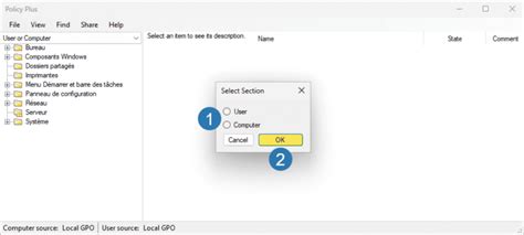 Installer gpedit.msc sur Windows 11 Famille avec Policy Plus