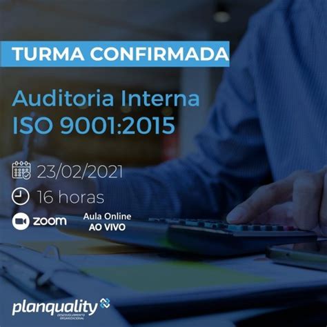 Formação De Auditores Internos Iso 90012015 Online Sympla