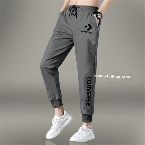 Jual Celana Jogger Training Olahraga Panjang Pria Polos Bahan Babyterry