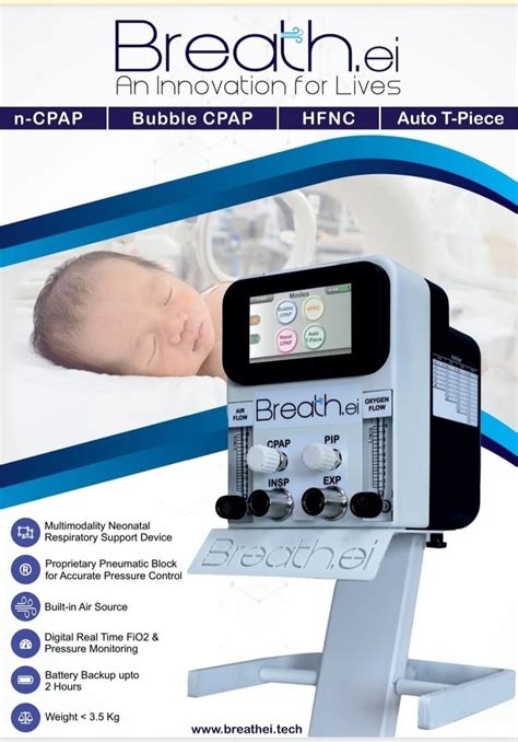 Breathei Advanced Neonatal Cpap Device Bubble Cpap Ncpap Hfnc