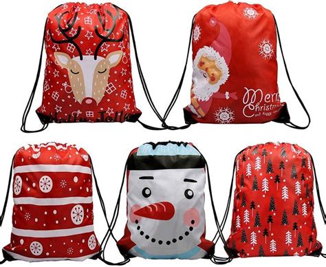 Beegreen Pieces Christmas Gift Bags Large Santa Sack With Drawstring