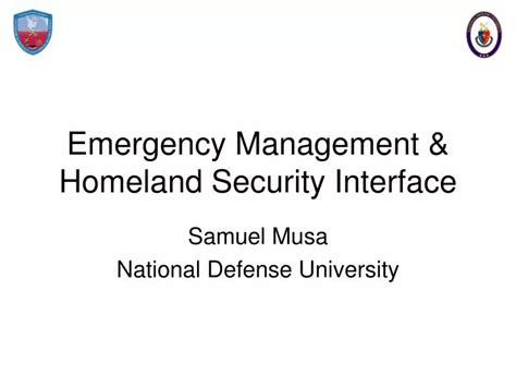 Ppt Emergency Management And Homeland Security Interface Powerpoint