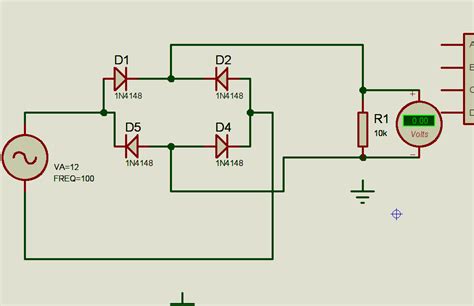 Voltage Measurement Dc Voltmeter And Full Wave Bridge Rectifier In