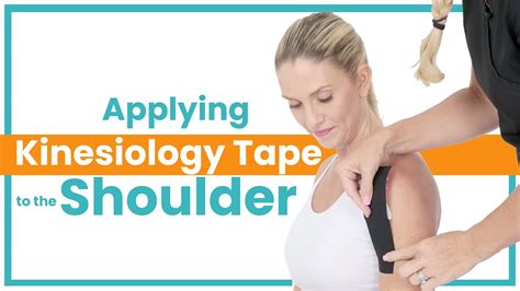 How To Put Kinesiology Tape On The Shoulder For Shoulder Pain Youtube