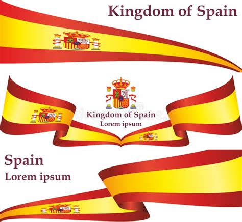 Flag Of Spain Kingdom Of Spain Vector Illustration Stock Vector