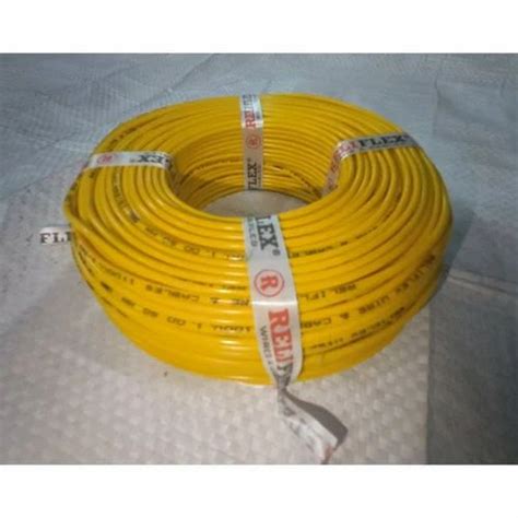 1mm Reliflex PVC Yellow Multi Strand Wire 1 Sqmm At Best Price In New