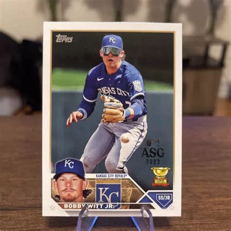 2023 TOPPS 7 Bobby Witt Jr édition ASG recrue Gold Cup Kansas City