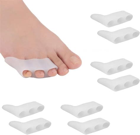 8 Pcs Gel Toe Separators Soft Little Toe Straightener Durable Tailors