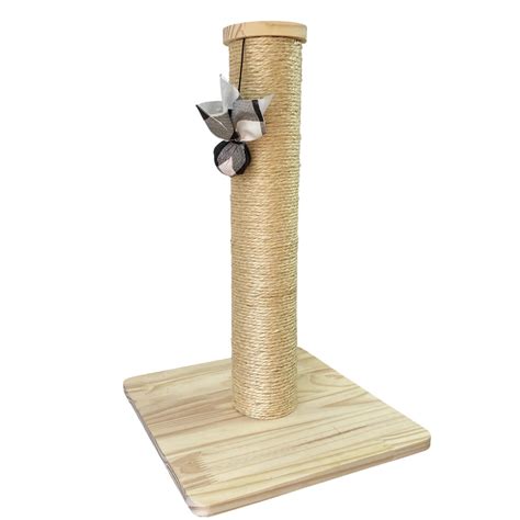 Arranhador Poste Para Gatos Vertical Corda Sisal Resistente Shopee Brasil