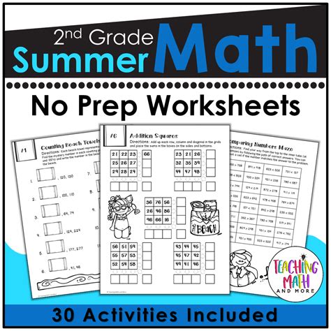 Second Grade Summer Math Packet