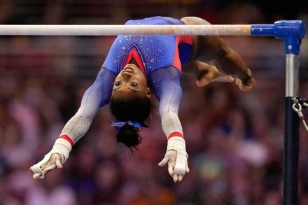 Simone Biles Competes On Uneven Bars Editorial Stock Photo - Stock ...