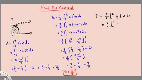 Centroid by Integration - Example - 4 - Integral Calculus - YouTube