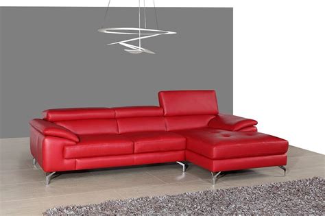 Remarkable Red Italian Leather Sectional Sofa | eBay