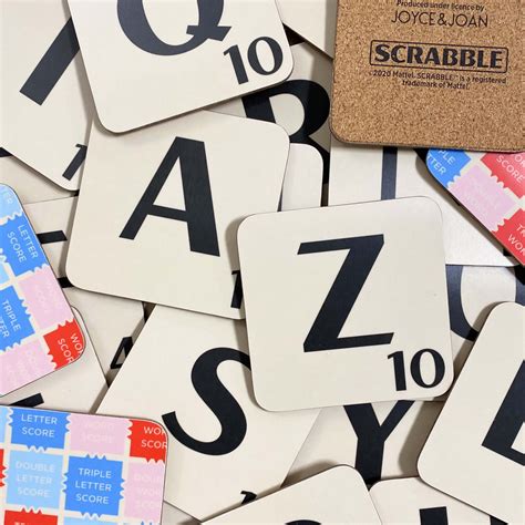 Scrabble Letter Coaster Officially Licenced Product Made Etsy Uk