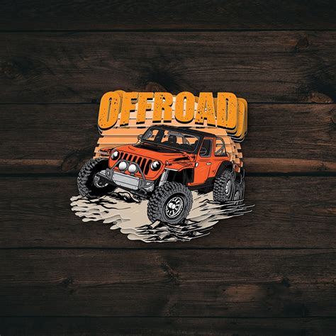 Off Road Jeep Sticker Car Decals Sticker For Water Bottles Off Road