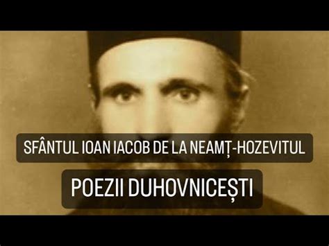 Sf Ntul Ioan Iacob De La Neam Hozevitul Poezii Duhovnice Ti Ortodox