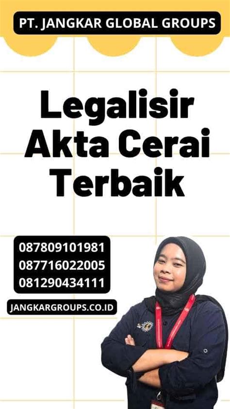 Legalisir Akta Cerai Terbaik Jangkar Global Groups