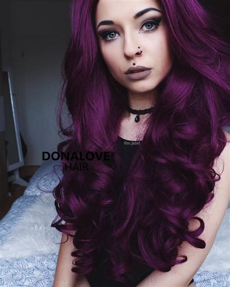 Cabelo Roxo Escuro Feminino - Ideias De Cores De Cabelo Ruivo Roxo Escuro