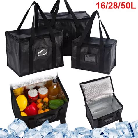 16 50l Large Food Delivery Insulated Bags Takeaway Pizza Thermal Warm Cold Bag Eur 9 27