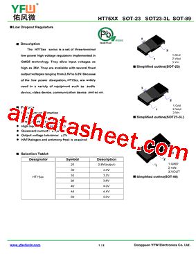 Ht Pdf Dongguan You Feng Wei Electronics Co Ltd