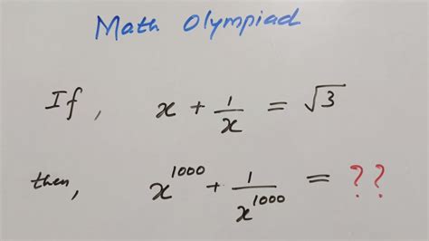 Math Olympiad Problem A Nice Exponential Problem Vijay Maths Youtube