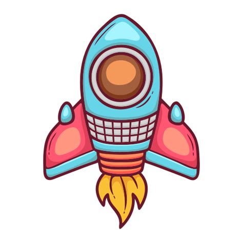 Rocket Stickers - Free transportation Stickers