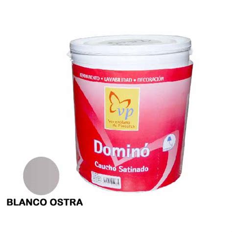 PINTURA CAUCHO TIPO B 1 GLN DOMINO MATE BLANCO OSTRA Hierros San Félix