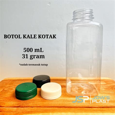 Botol Kale KOTAK 500 Ml Isi 20 Pcs Botol Plastik PET Kale 500 Ml