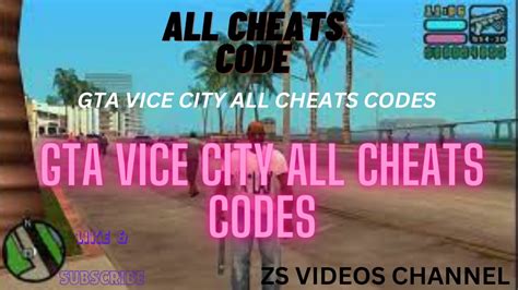 Gta Vice City All Cheats Code Gta Vice City Top 15 Cheats Code Tank