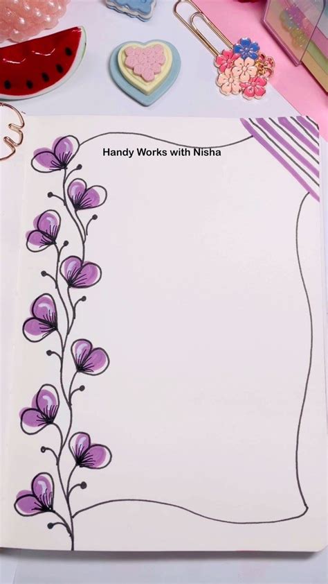 Handy Works With Nisha On Instagram Easy And Simple Border Design