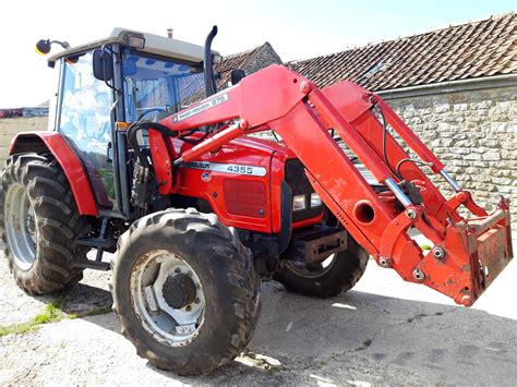 Massey Ferguson 4355 4wd Tractor C W 875 Front Loader 3500 Hours Tidy And Good Runner Pf51 0gl