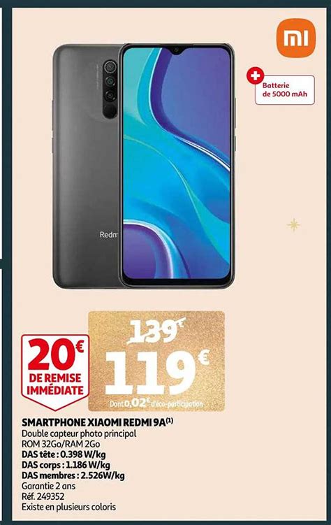 Promo Smartphone Xiaomi Redmi A Chez Auchan Icatalogue Fr