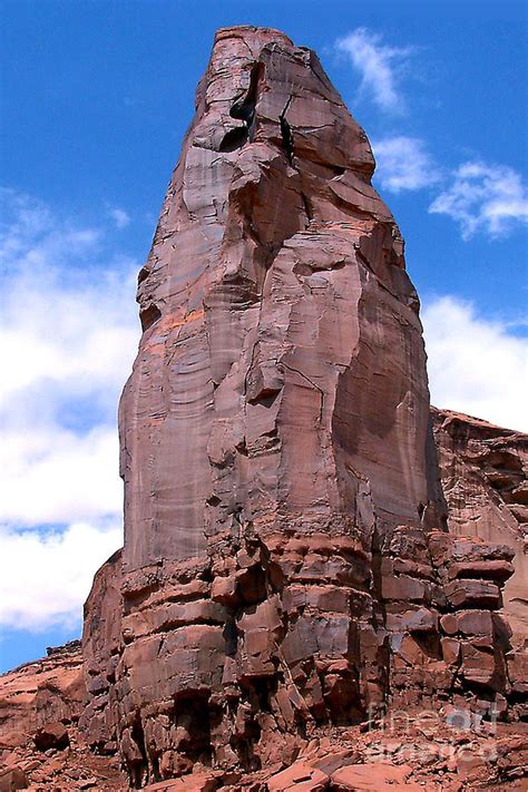 A Pinnacle Tower In Monument Valley Photograph By Merton Allen Pixels