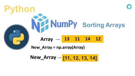 Introduction To Python Numpy Sorting Array Codingstreets