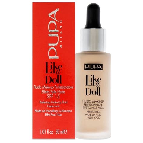 Like A Doll Perfecting Make Up Fluid Nude Look Foundation SPF 15 030 Natural Beige By Pupa