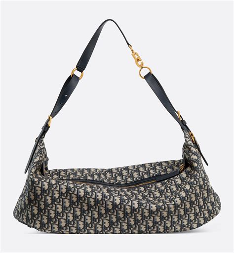 bolsa  journey grande jacquard dior oblique azul dior