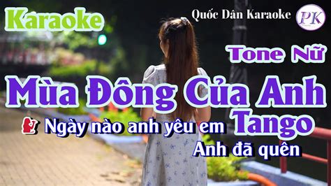 Karaoke M A Ng C A Anh Tango Tone N D Tp Qu C D N