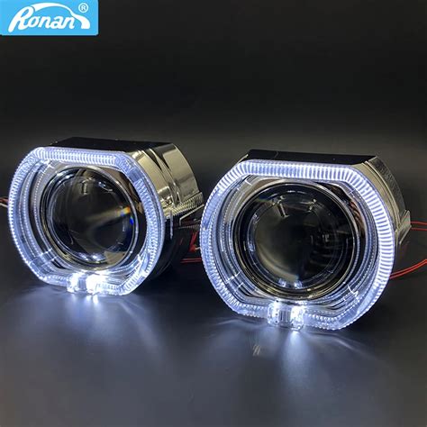 RONAN Proyector Bi Xenon MINI H1 2 5 8 1 X5 Cuadrado LED Ojos De