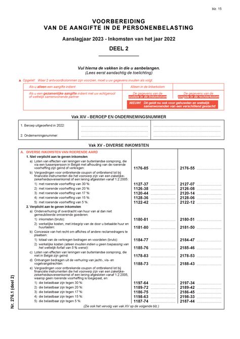 Aangifte PB AJ 2023 DEEL 2 VOORBEREIDING VAN DE AANGIFTE IN DE