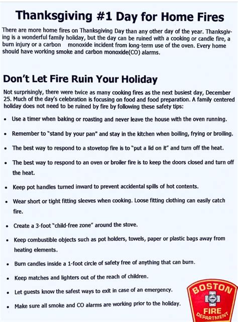 Thanksgiving Fire Safety Tips - Caught In Dot