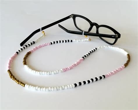 Eyeglass Necklace Chain Beaded Eyeglass Holders Reading Etsy