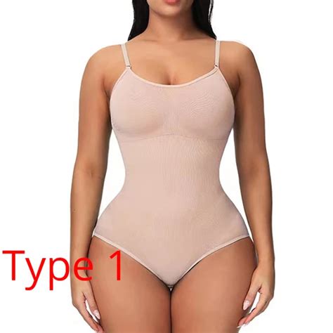 V Neck Spaghetti Strap Bodysuits Ternos Corporais de Compressão Open