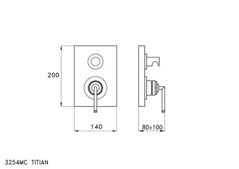 Stella Z Kolekcji Titian 3254MC PV Jednouchwytowa Bateria Wannowo