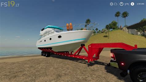 Oversize Boat Trailer V Fs Mods Farming Simulator Mods