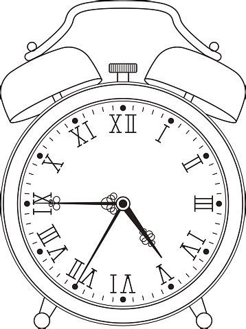 Premium Vector Hand Drawn Doodle Alarm Clock Icon Vector Sketch