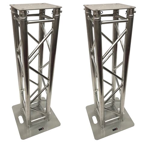 (2) DJ Lighting Aluminum Truss Light Weight Dual 4.92 ft Totem System ...