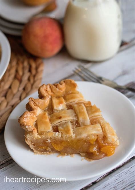 Grandmas Peach Pie With Canned Peaches I Heart Recipes