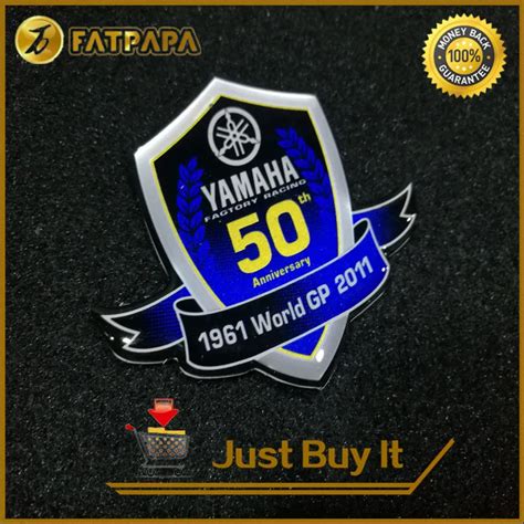 3d Logo Motorcycle Decals Stickers For Yamaha 50th Anniversary Edition